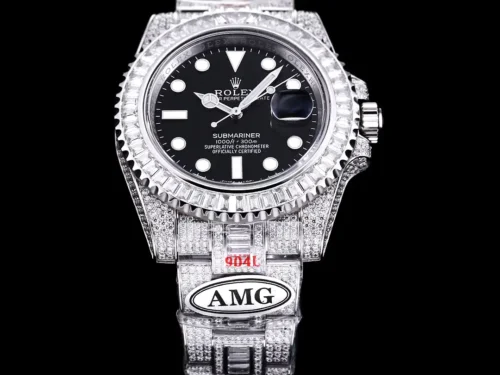 Replica Rolex Submariner Iced Out 116610LN 40mm Diamond Bezel 8 - Best shop to buy a Fake Rolex
