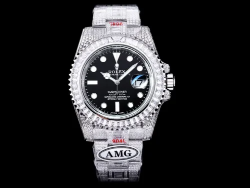 Replica Rolex Submariner Iced Out 116610LN 40mm Diamond Bezel 9 - Best shop to buy a Fake Rolex