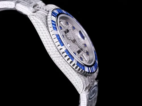 Replica Rolex Submariner Iced Out 116610LN 40mm Diamond Dial 3 - Best shop to buy a Fake Rolex