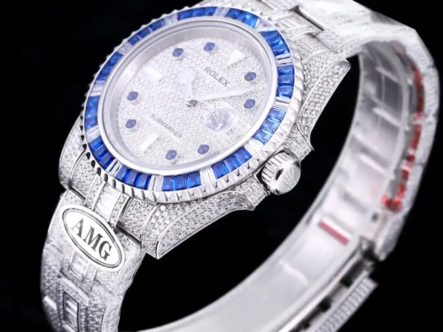 Replica Rolex Submariner Iced Out 116610LN 40mm Diamond Dial 4 - Best shop to buy a Fake Rolex