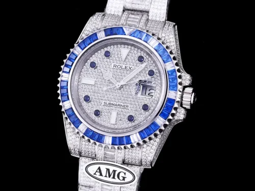 Replica Rolex Submariner Iced Out 116610LN 40mm Diamond Dial 6 - Best shop to buy a Fake Rolex