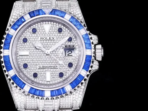 Replica Rolex Submariner Iced Out 116610LN 40mm Diamond Dial 8 - Best shop to buy a Fake Rolex