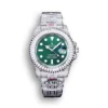 Replica Rolex Submariner Iced Out 116610LV 40mm Green Dial Front - Best shop to buy a Fake Rolex