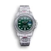 Replica Rolex Submariner Iced Out 116610LV Green Dial front - Best shop to buy a Fake Rolex