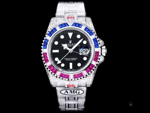 Replica Rolex Submariner Iced Out 126710BLRO Black Dial - top-tier replica watches