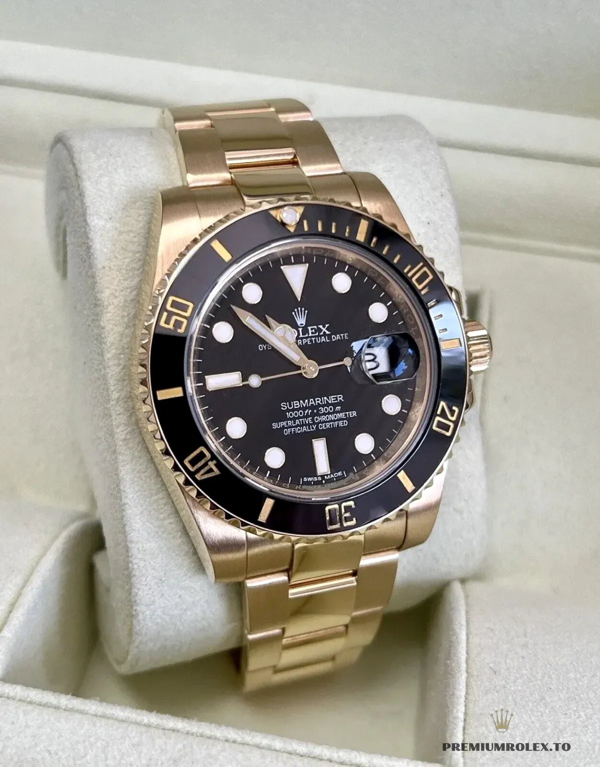 Replica Rolex Submariner SUB 116610 40mm Gold Series - Image 6