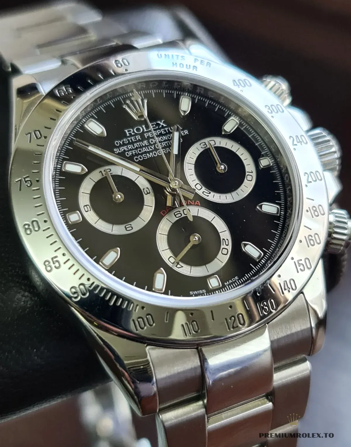 Replica Rolex Super Universe Chronograph Daytona 116500 Dial Black - Image 2