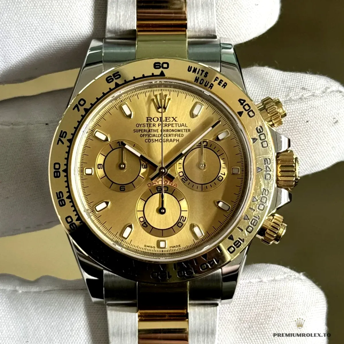 Replica Rolex Super Universe Chronograph Daytona 116503 Gold Dial - Image 4