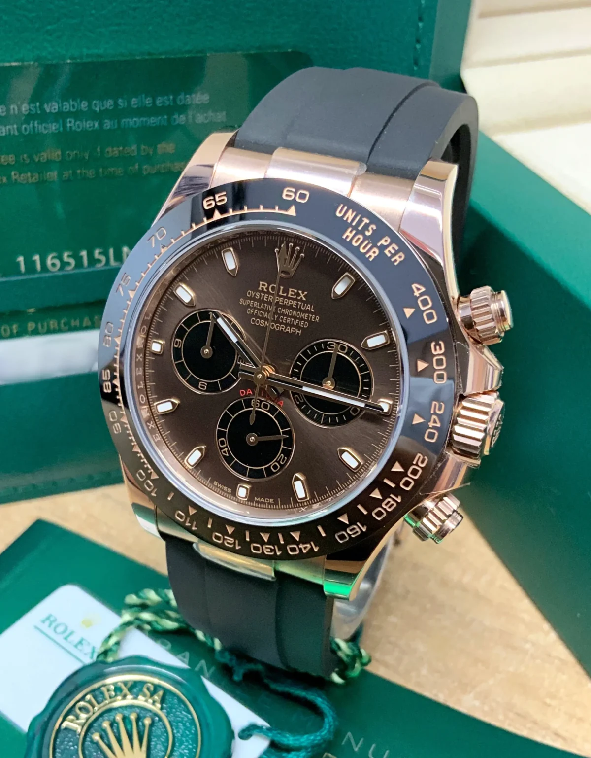 Replica Rolex Super Universe Chronograph Daytona 116515 Chocolate Dial - Image 3