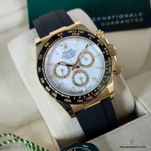 Close-up of Daytona 116515 tachymeter bezel and sub-dials