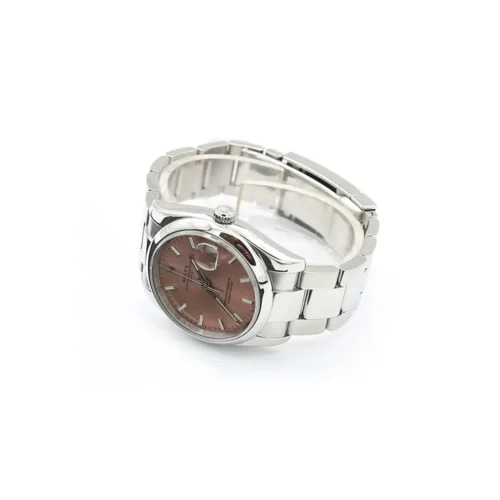 Replica Rolex Oyster Perpetual Date 34mm Dial Salmon 115200 - Best shop to buy a Fake Rolex