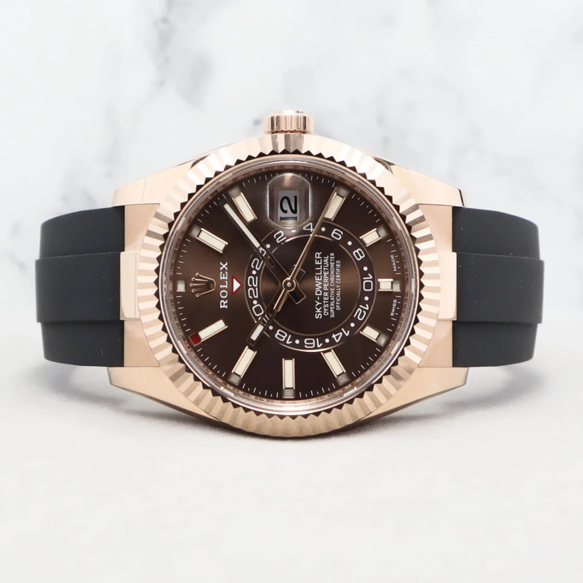 Replica Rolex Sky-Dweller 326235 42mm Chocolate Dial - Image 3