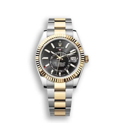 Replica Rolex Sky-Dweller 326933 42mm Bright Black Dial - Best shop to buy a Fake Rolex
