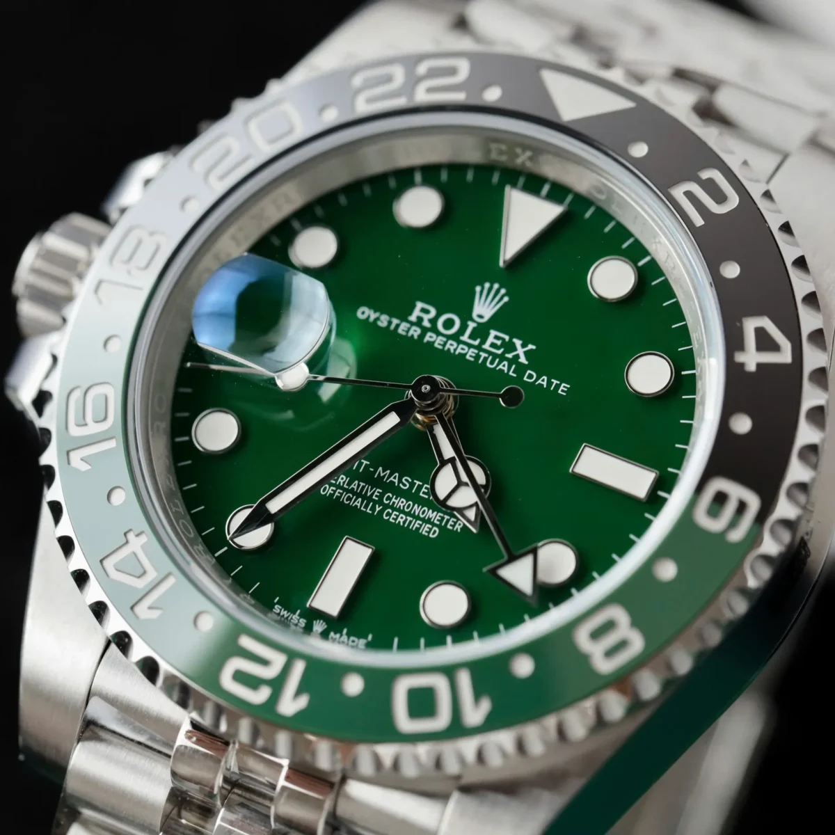 Replica Rolex GMT-Master II 40 mm 126729VTNR Jubilee “Absinthe” - Image 6