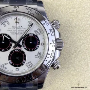 Side profile of the 116509 showing engraved tachymeter bezel detail