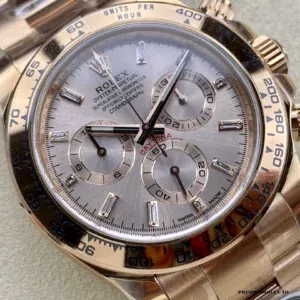 Wrist shot of the Rolex Daytona 116505 in full Everose gold plating