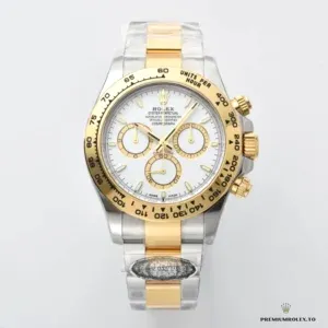 Caseback of the Cosmograph Daytona 126503 Rolesor white dial model