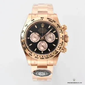Daytona 126505 caseback view in Everose gold-plated finish
