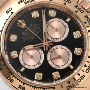 Daytona 126505 on wrist showing Everose gold-plated bracelet