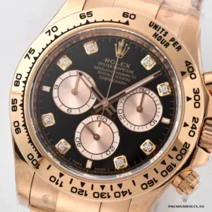 Everose gold-plated Oyster bracelet and Oysterclasp on the 126505