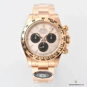 Rose gold-plated Oyster bracelet and Oysterclasp on the Daytona 126505