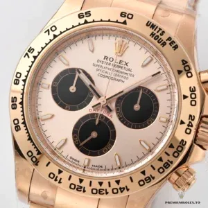 Daytona 126505 sundust side profile showing Everose gold-plated case thickness