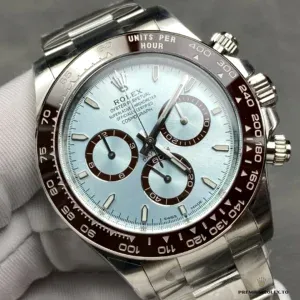 Caseback of the Daytona 126506 in platinum-tone steel with screw-down construction