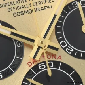 Crown and pushers on the Daytona 126508 from the case side