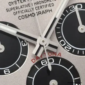 Wrist shot showing the white gold Daytona 126509 silver dial