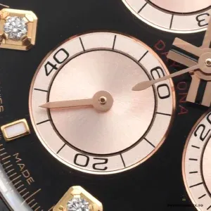 Daytona 126515LN diamond side profile showing Cerachrom bezel