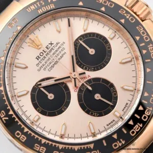 Daytona 126515LN pink dial under natural daylight showing colour shift