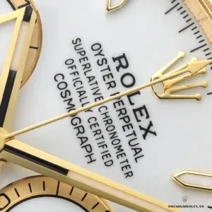 Daytona 126518LN side profile showing yellow gold-plated case thickness