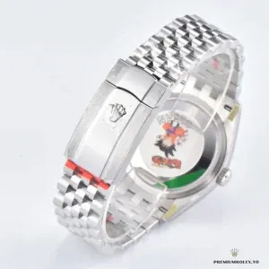 Full bracelet stretch of the Datejust 126234 grey fluted motif