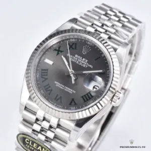 Date aperture with Cyclops lens on the Datejust 126234 grey