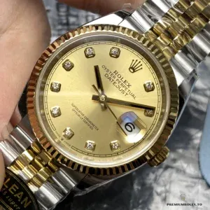 Wrist shot of the Rolex Datejust 126233 two-tone on Jubilee bracelet