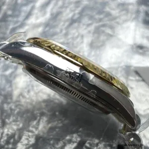 Caseback view of the Datejust 126233 showing screw-down Oystersteel back