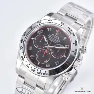 Full bracelet and case of the Daytona 116509 on display surface