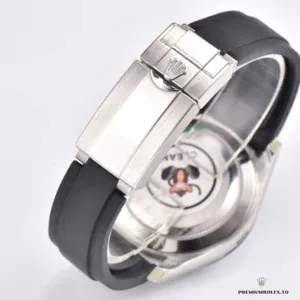 Daytona 116519 side profile showing white gold-plated case and Cerachrom bezel