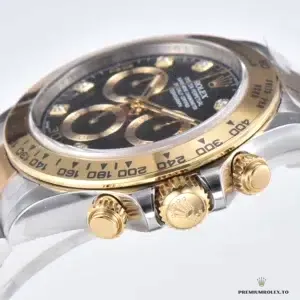 Rolex Daytona 116503 caseback with engraved markings on steel surface