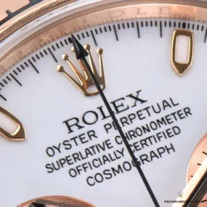 Caseback of the Rolex Daytona 116505 rose gold model