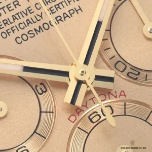 Caseback detail of the Rolex Daytona 116508 gold model