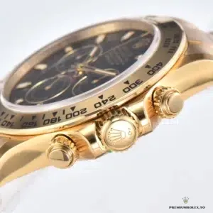Rolex Daytona 116508 wrist shot showing gold-plated case and bracelet