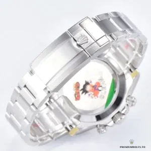 Full bracelet view of the Rolex Daytona 116509 white gold model