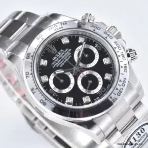 Tachymeter bezel scale and dial edge detail on the 116509