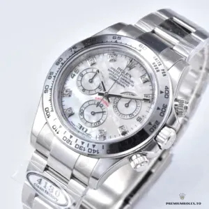 Daytona 116509-0064 at angle showing lug shape and bracelet integration