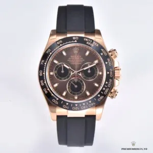 Daytona 116515LN brown dial macro under natural lighting conditions