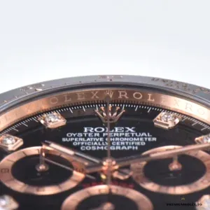 Cerachrom tachymeter bezel detail on the Daytona 116515LN-0057