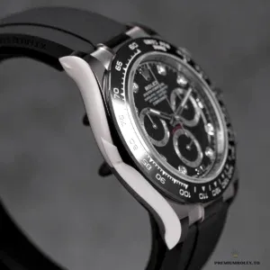 Caseback view of the Rolex Daytona 116519LN white gold model