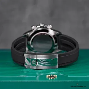 Cerachrom tachymeter bezel insert detail on the 116519LN chronograph