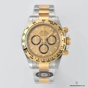 Crown and chronograph pushers from the case side angle